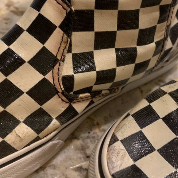 RARE Vans Black & white checkered rain boots. - Picture 2 of 4